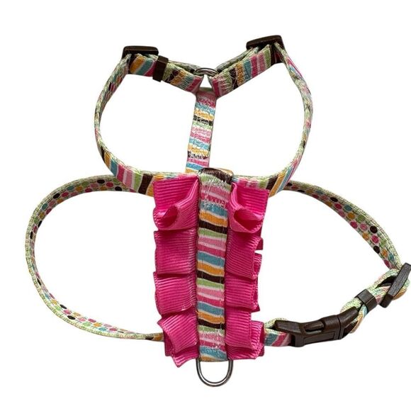Ruffle Striped XS Dog Harness - Picture 1 of 1